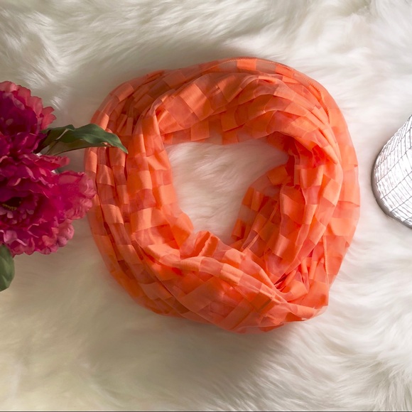 Neon Pink Infinity Scarf - Picture 3 of 5